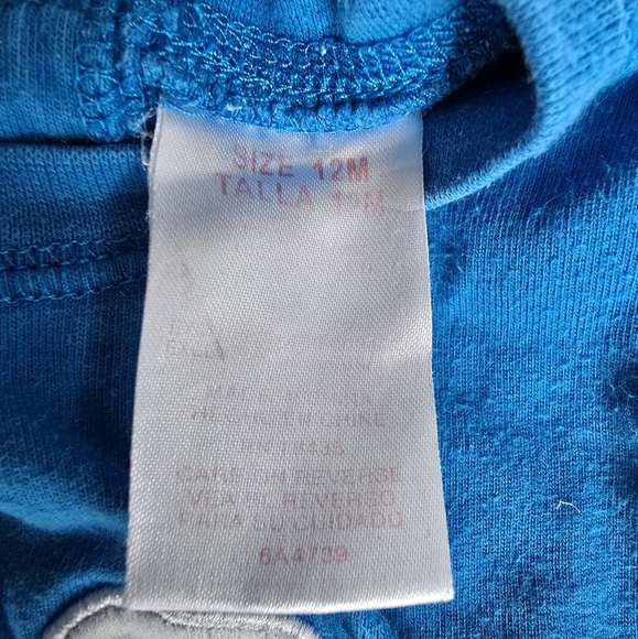 Vintage Sesame Street Cookie Monster Elmo's World Baby One-piece Blue Romper 12m - Picture 4 of 10